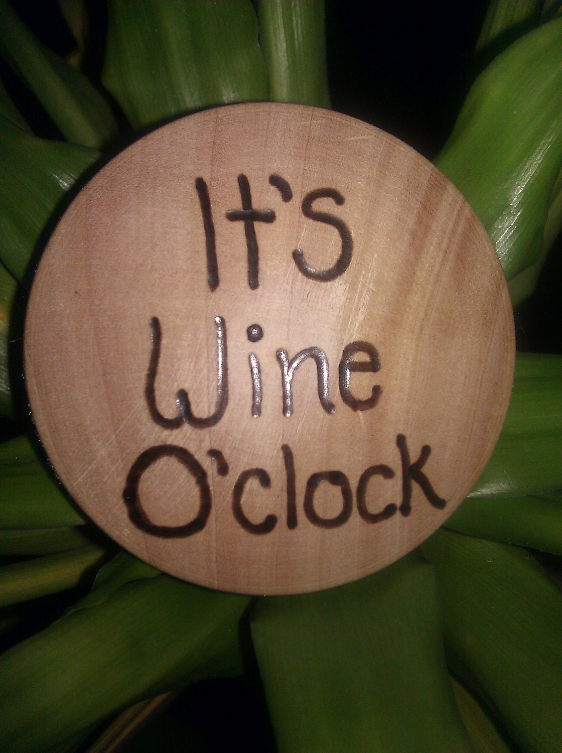 It's Wine O'clock. Funny Personalized Wine/Bottle by Olivilove