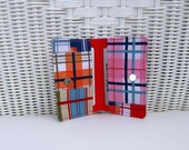 Madras Card Holder / Madras Gift, Business or Credit Card Holder, Fabric Card Holder