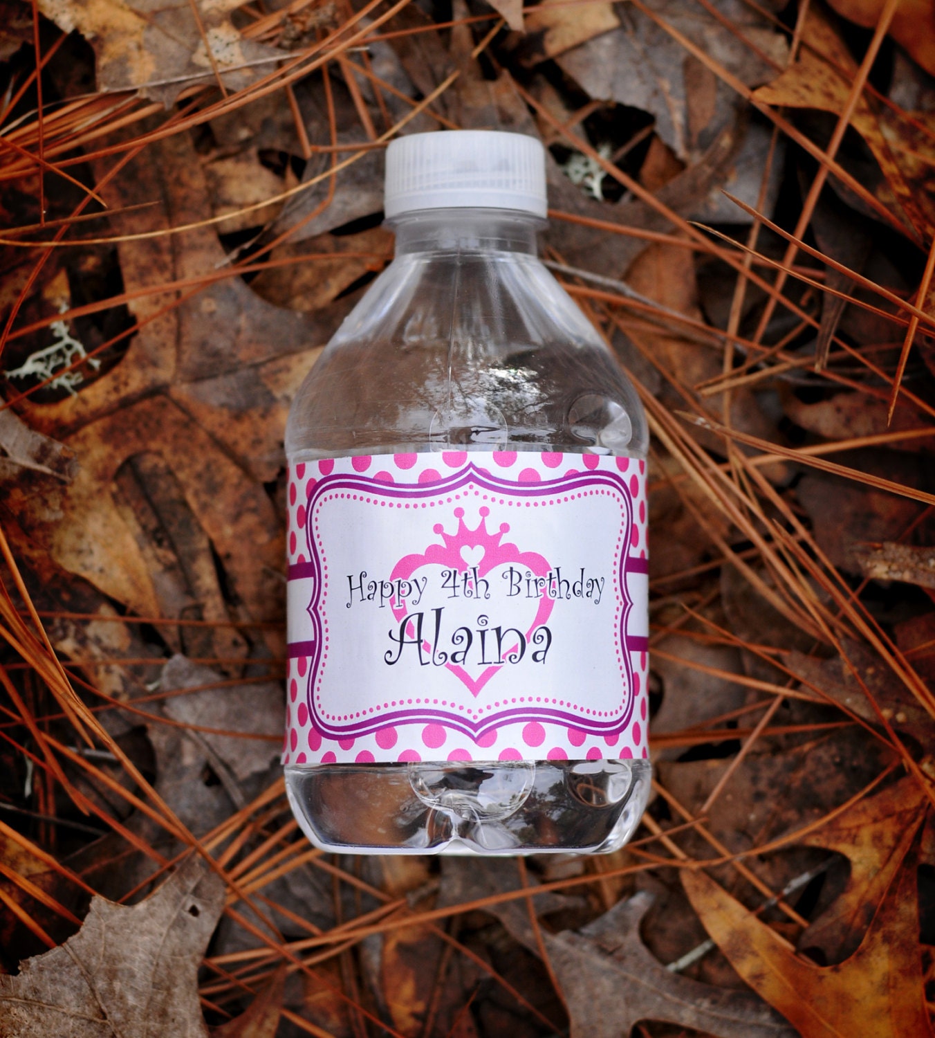Kids Water Bottle Labels, 30 waterproof polka dot design Il_570xn