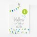 BOYS First Birthday with color giant balloon and confetti Invitation - Bright colors - First Birthday - Customized Printable Invitation