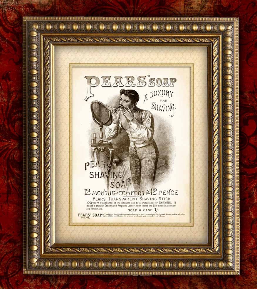 Vintage Bathroom Decor PEARS Soap Ad Vintage Art Print Home Decor Wall Decor 8x10 inches ad5