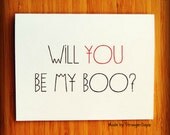 Halloween Card. Will you be my boo. Happy Halloween. Holidays