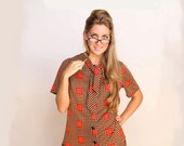 SALE .. Geek Chic 1960s Teacher Dress