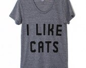 I Like Cats T-Shirt (Select Size)