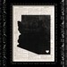 I Heart Arizona - State Map - Map Art Print Personalized - Vintage Dictionary Print Vintage Book Print Page Art Vintage Book Art