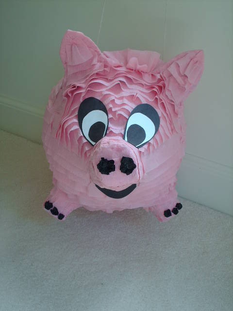 Pink Pig Party Pinata Il_570xn