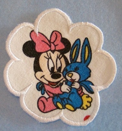 Baby Minnie Mouse Applique Embroidery Patch - Ready to Ship