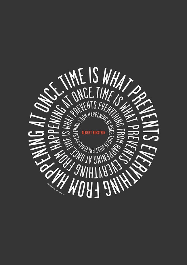 Einstein Time - Limited Edition Archival Print - A3 (12x17 inch) - Giclée Print - Museum Quality Print - Plus a FREE 2013 PRINTABLE CALENDAR