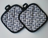 Dr. Who tardis  Pot Holders limited quantity available