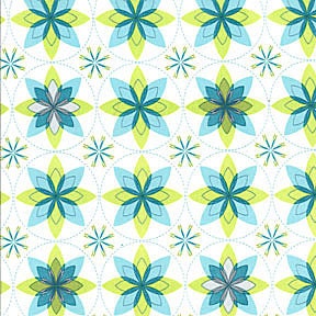 Patty Young Sanctuary Geo Bloom in Seafoam - 1 yd