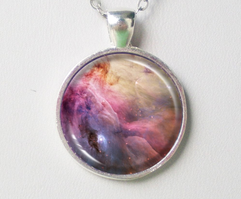 Orion Nebula Necklace -M42, Astronomy Necklace - Galaxy Series