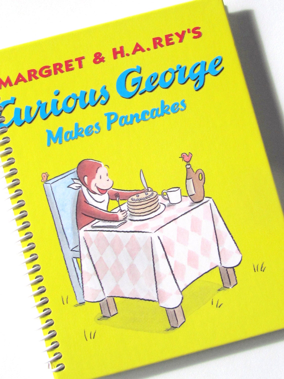 Storybook Journal Spiral Bound Curious George Makes Pancakes