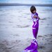 Sarong - Beach Cover Up - Purple, Violet - Pareo, Wrap, Stole, Shrug, Scarf - Extra Large, Extra Long - Bridesmaid Beach Gift - Hand Painted