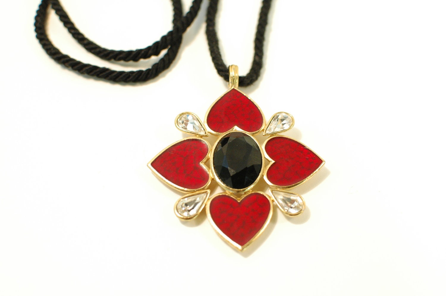 YSL Pendant Necklace / Multi Stone