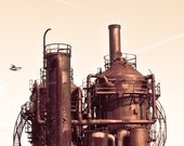 Seattle, Gasworks Park, Icon, Sepia, Photography, 8 x 10