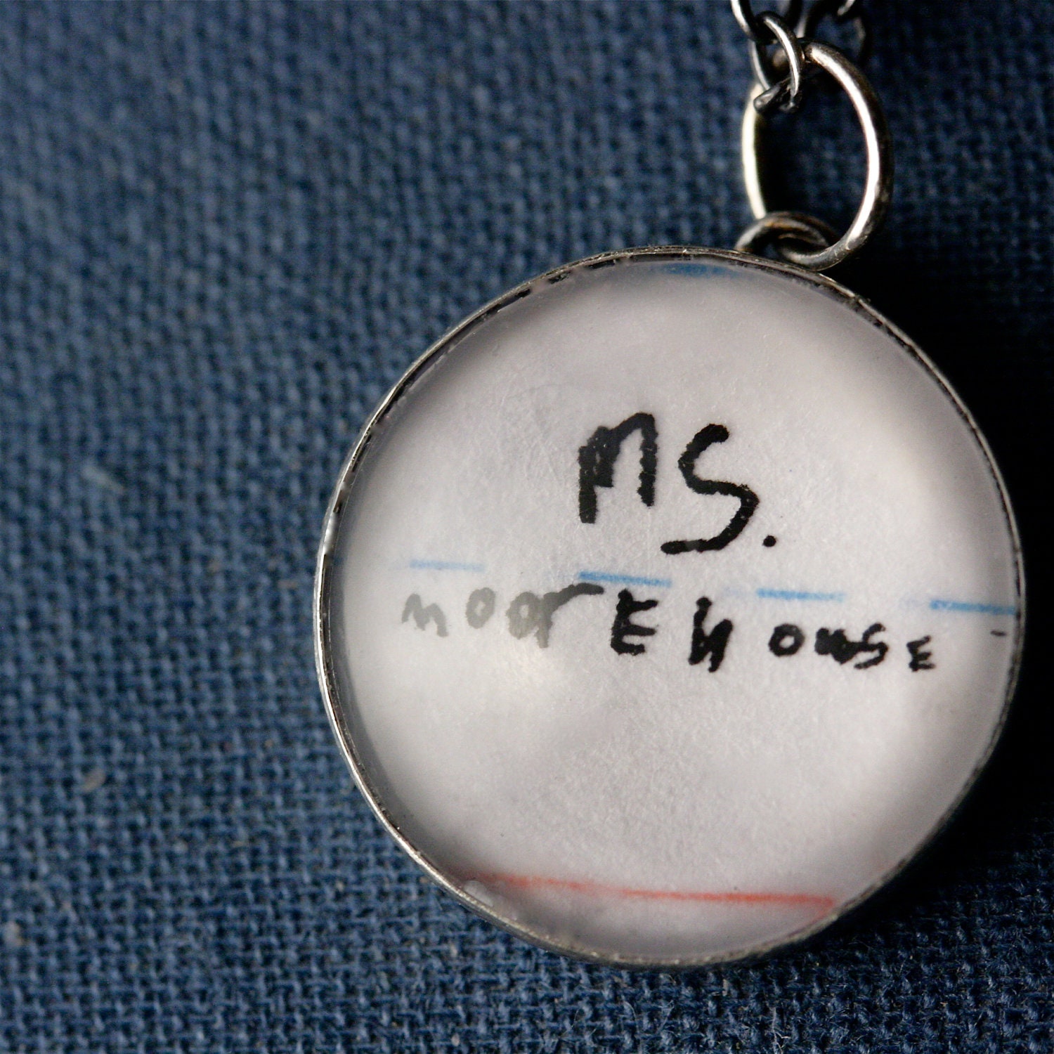 16 mm Teacher Charm in Your Child's Handwriting