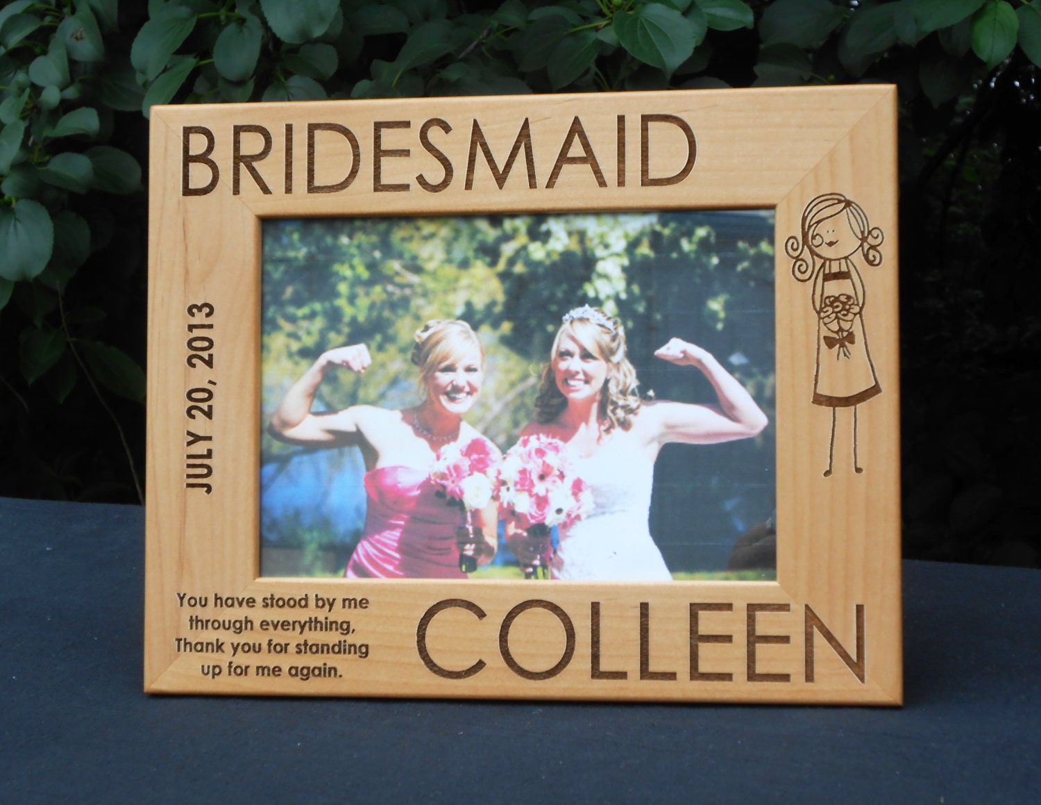 Personalized Bridesmaid Picture Frame
