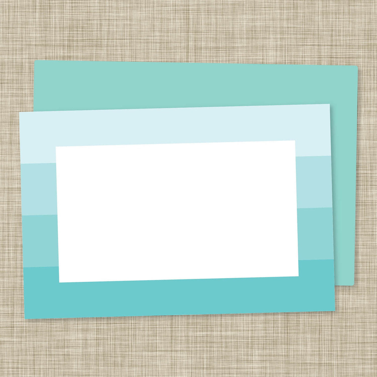 A6 Blue Ombre Notecards (12 count)