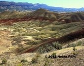 Painted Hills  - 8 X 10 Dry Mounted Print
