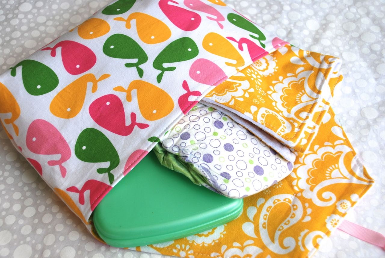 Diaper Clutch Whales Urban ZoologieAnn Kelle