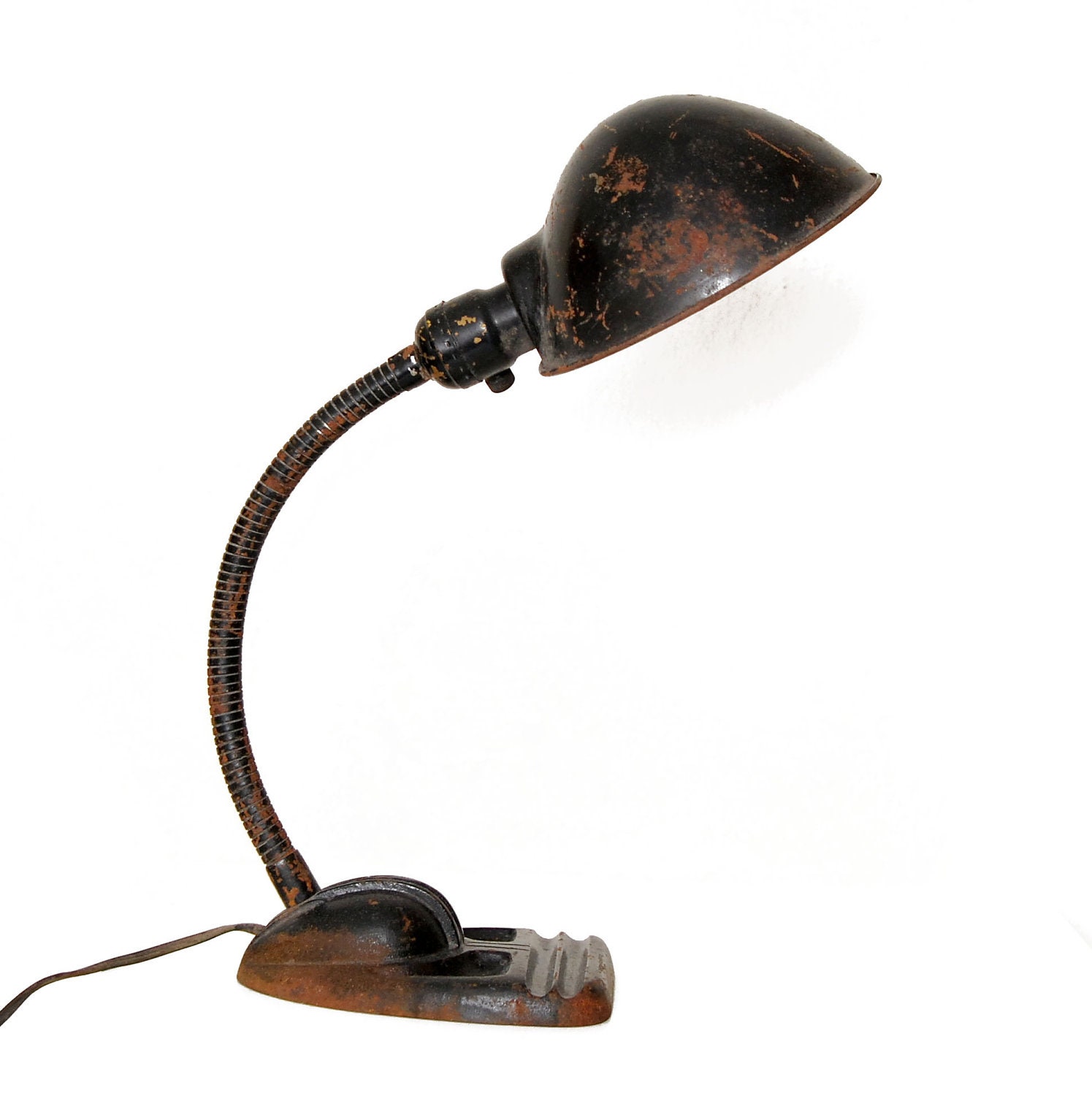Art Deco Rodale Gooseneck Desk Lamp Industrial