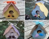 LOVE BIRD Favor Box, Room Decor, with 3D birds - Quantity discounts available.