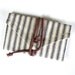 Ticking Stripe Cotton Wrap ID Wallet