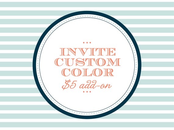 Add On - Custom Color for Invitations Il_570xn