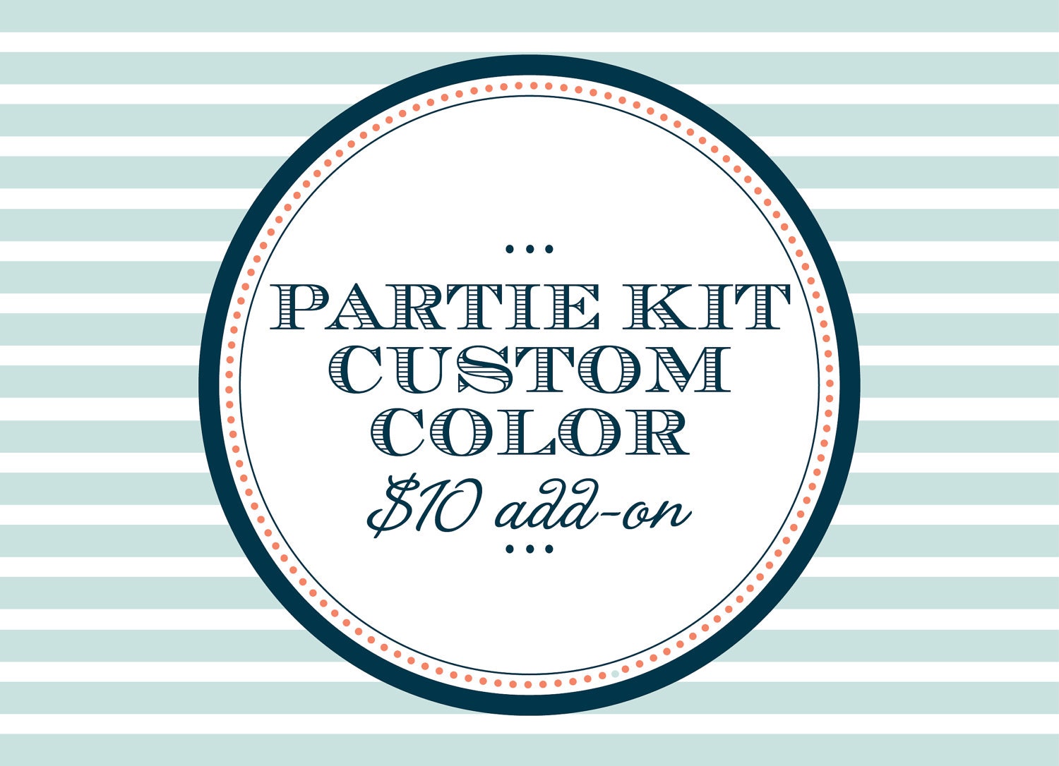 Add On - Custom Color for Partie Kits Il_570xn