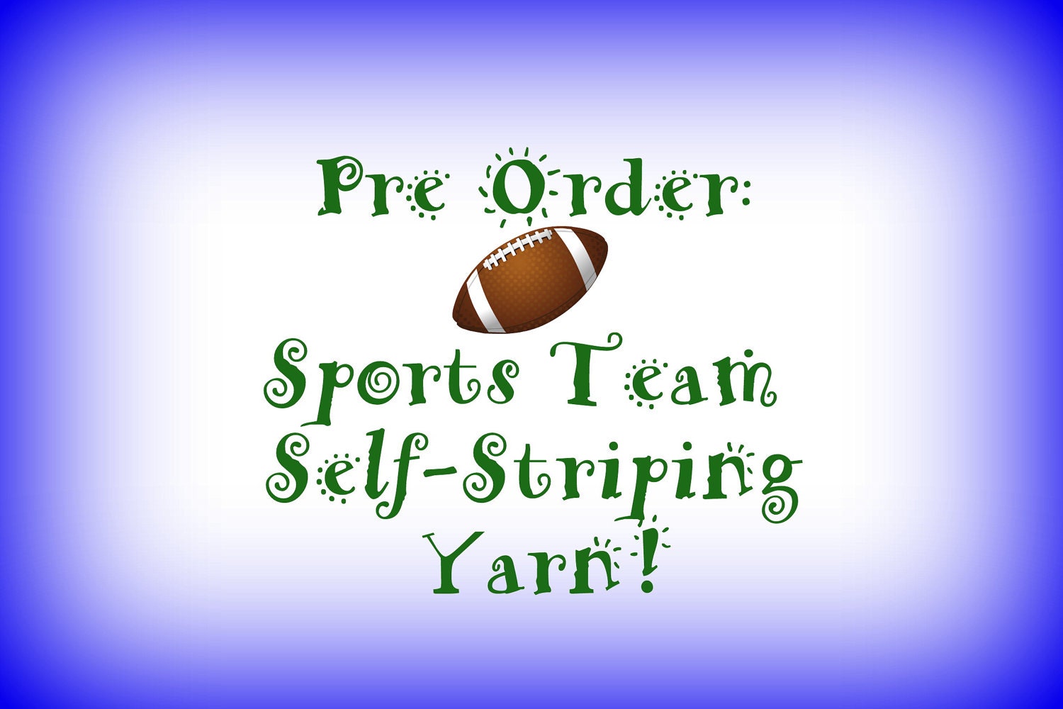 Preorder Custom Sports Team Yarn: Self Striping Sock Yarn, Superwash Merino and Nylon Fingering Weight
