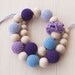 Nursing necklace / Teething necklace - Light blue, Lilac, Lavender, Purple