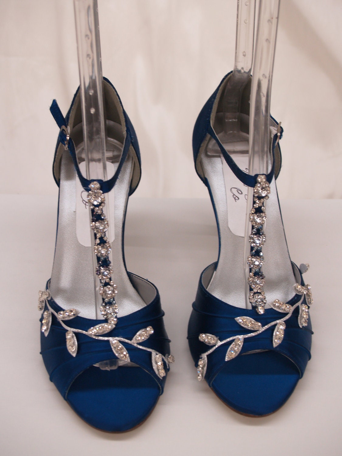 RoyalBlue Wedding Shoes Crystals