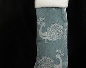 OOAK Didymos Petrol Pfau Stocking