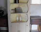 Corner Cupboard Poor Man's Cabin Size Primitive Americana Treasure
