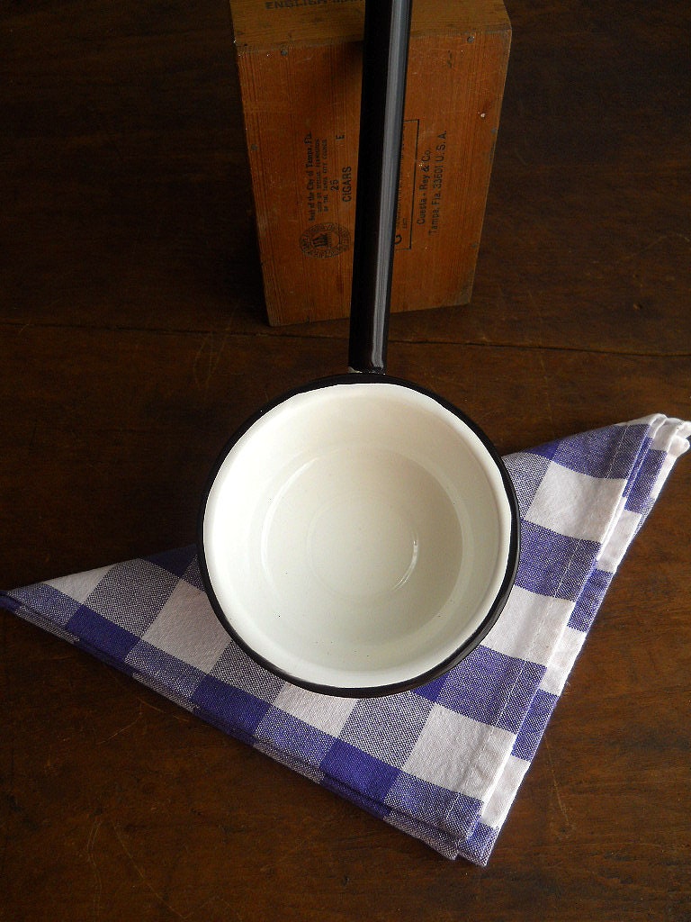 Vintage Enamelware Ladle Scoop