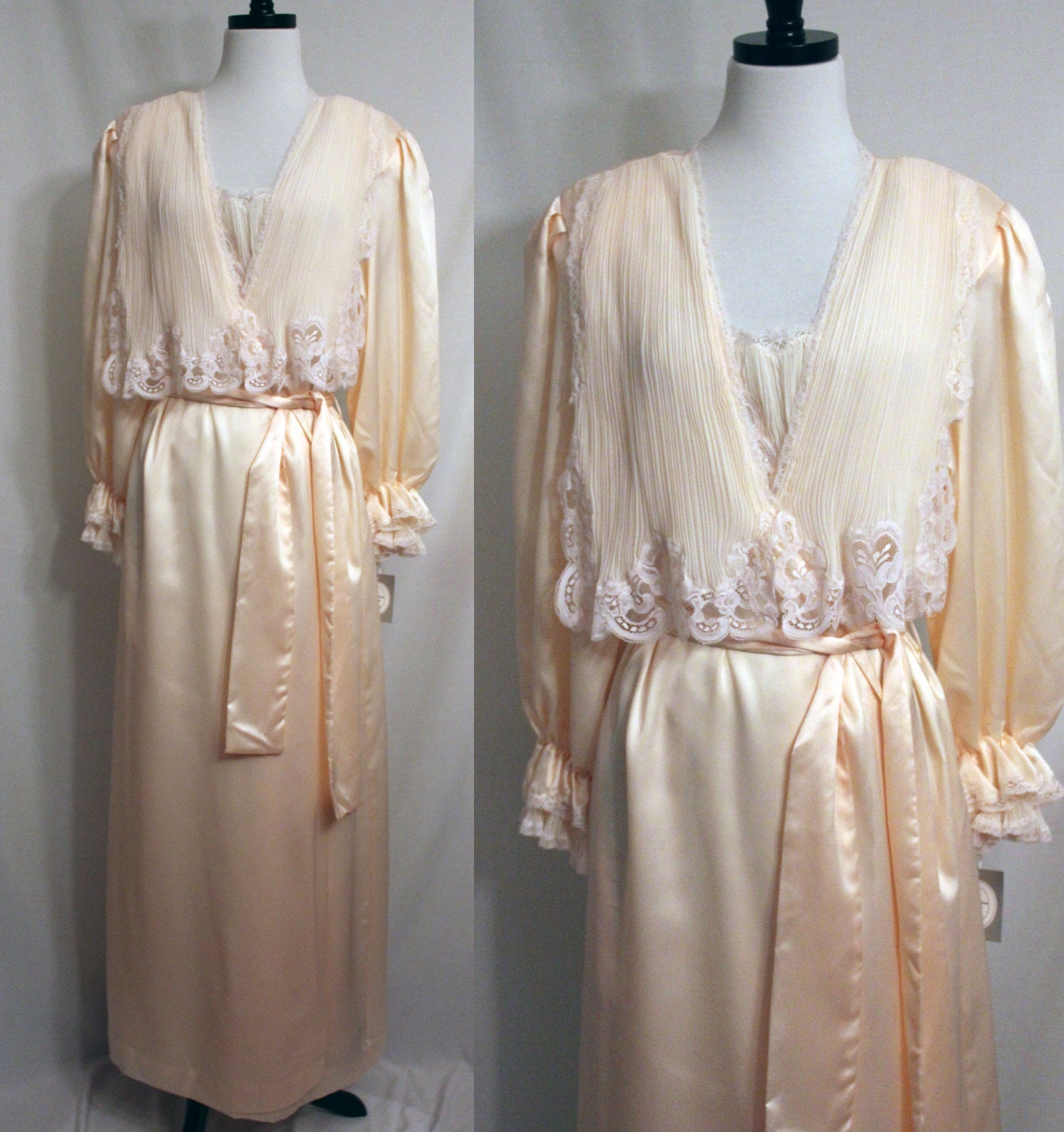 RESERVED Christian Dior Peignoir Nightgown and Robe Set Size Large