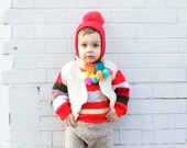 Baby Babies Gilet or Waistcoat Jacket Vest in Upcycled Wool 6-12m