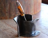 Modern Pen Holder, Pencil Holder, Made by Artist Blacksmith Mike Hill