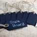 8 Chalkboard Tags with Jute Twine and Chalk Included - Wood Chalkboard Tag