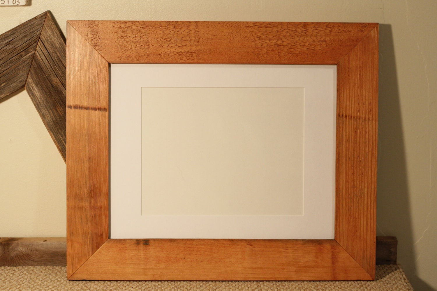 11x14" reclaimed yellow pine frame - gunstock