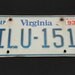 Vintage Virginia State License Plate