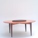 Mid Century Danish Modern LAZY SUSAN Cocktail Coffee Table