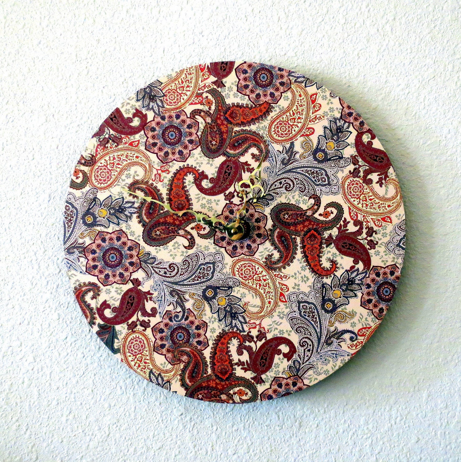 Large Wall Clock, Retro Home Decor,Eco friendly Decor, Housewares, Modern Clock, Home and Living