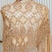 Vintage 1920s Silk Ribbon Shawl
