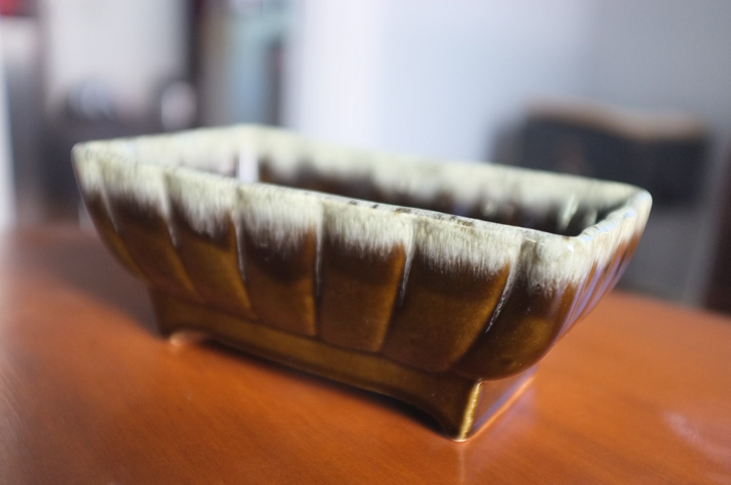 Brown Ceramic Bowl/Planter