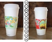 Reversible Coffee Cozy, Amy Butler Coffee Cozy, Coffee Cup Sleeve