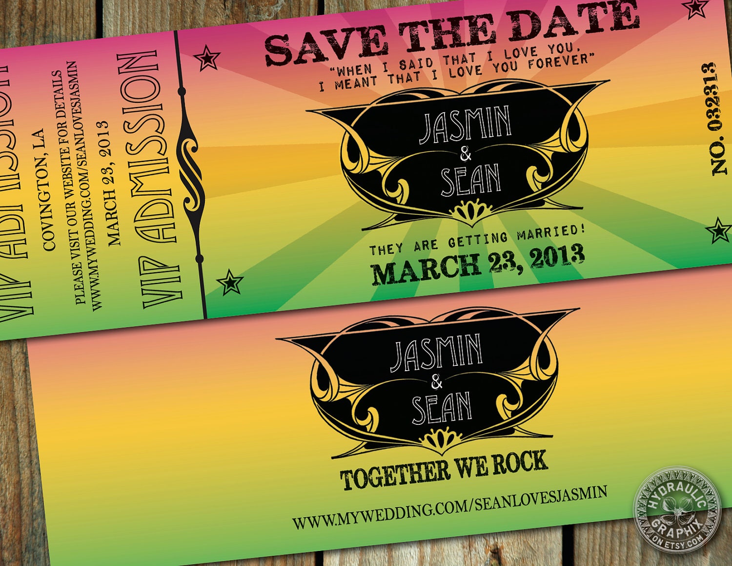 Retro Beatle's Poster inspired Save the Date - Old School Printing technique - Janis Joplin, Led Zeppelin, The Beatles, The Doors Il_170x135