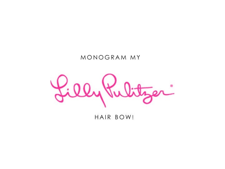 Monogram My Lilly Bow