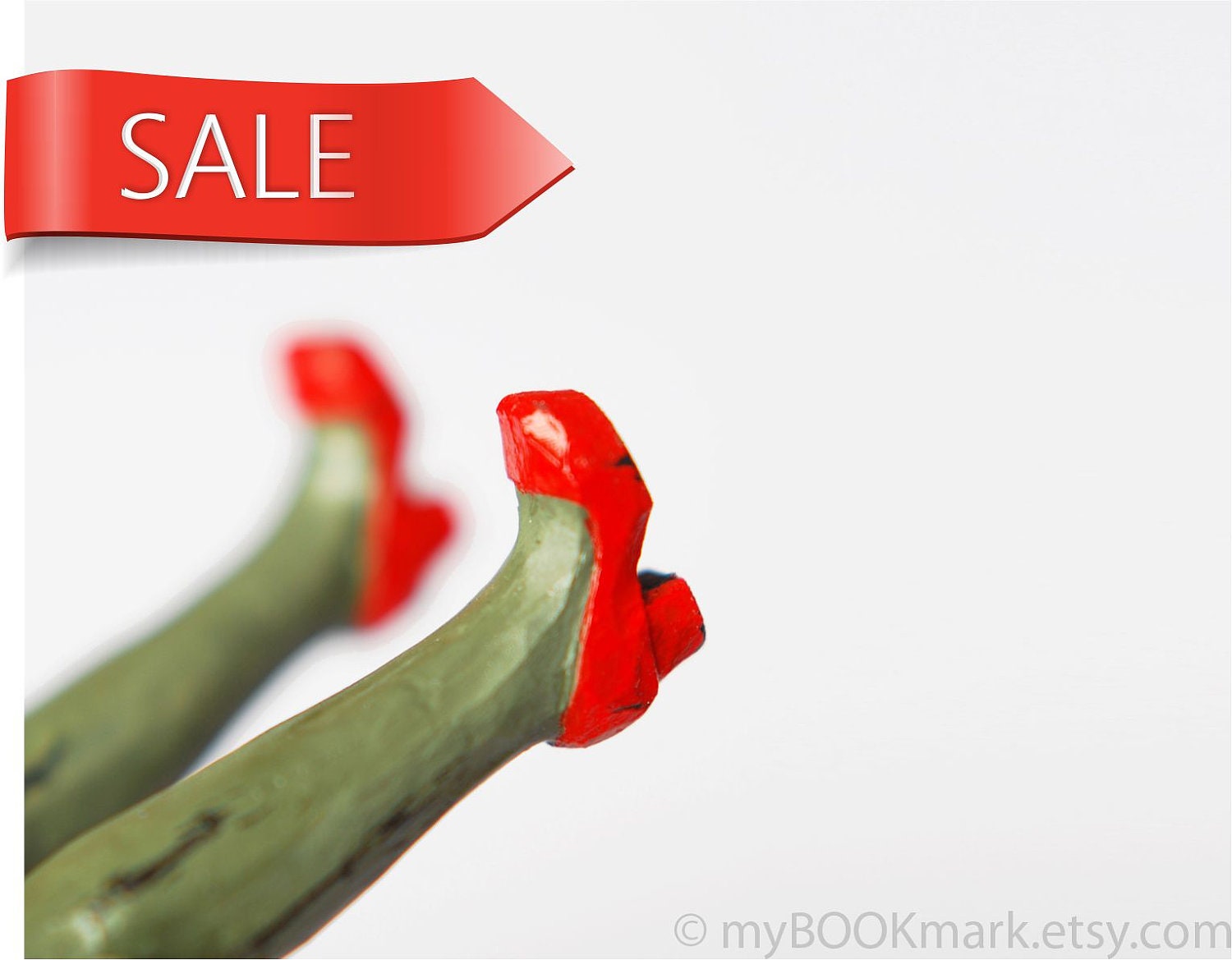 SALE.  Zombie Legs in the book. Unusual art bookmark. Funny children gift. Etsy SALE