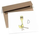 Card - Zorro Costume Duck